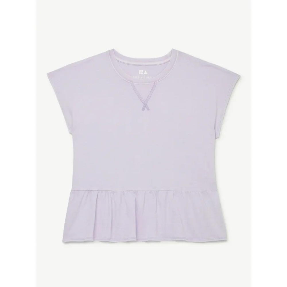Free Assembly Mineral Dye Peplum Top